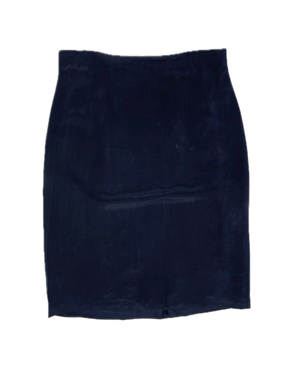 EMANUEL Emanuel Ungaro Size 16 Dark Blue Silk Skirt *Flaw